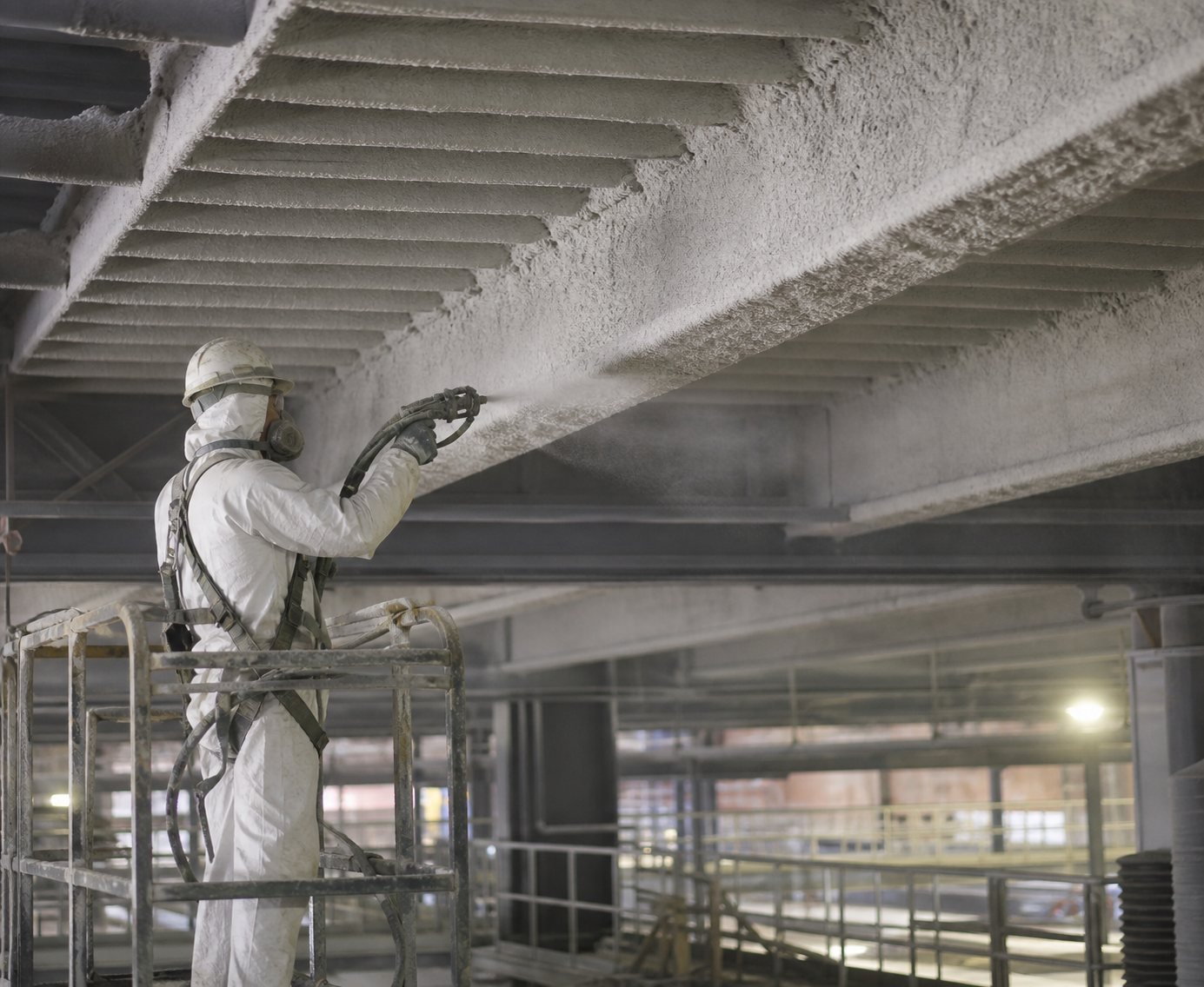 Proyek cementitious coating pada fasilitas industri