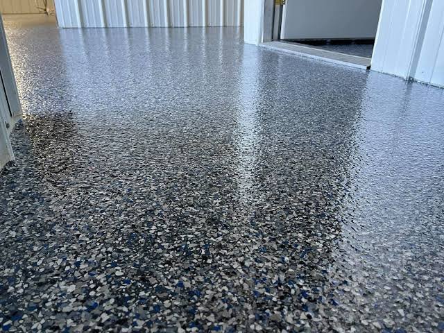 Epoxy flake system untuk pelapisan lantai
