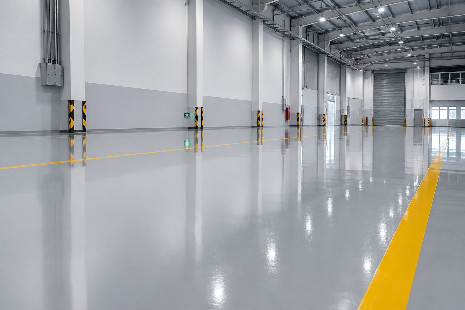 Jasa floor coating dan epoxy lantai untuk area industri