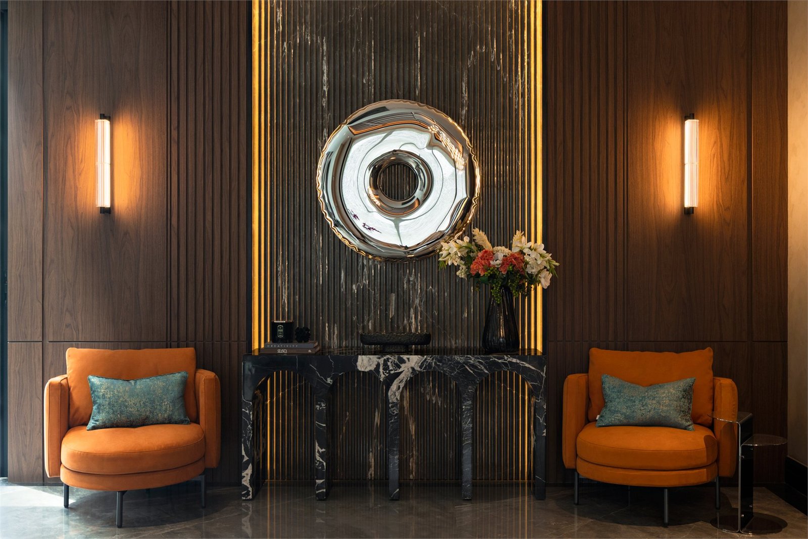 Interior dinding dekoratif