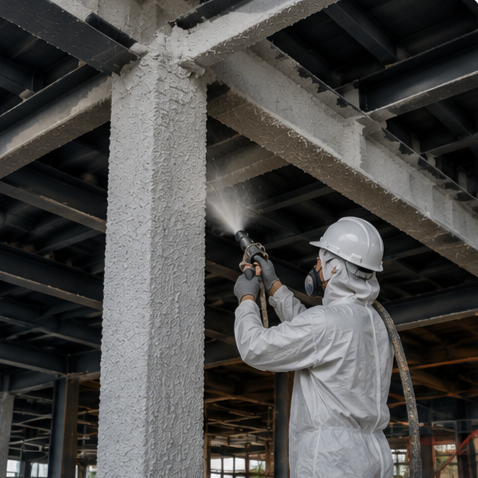 Pengerjaan fire proofing