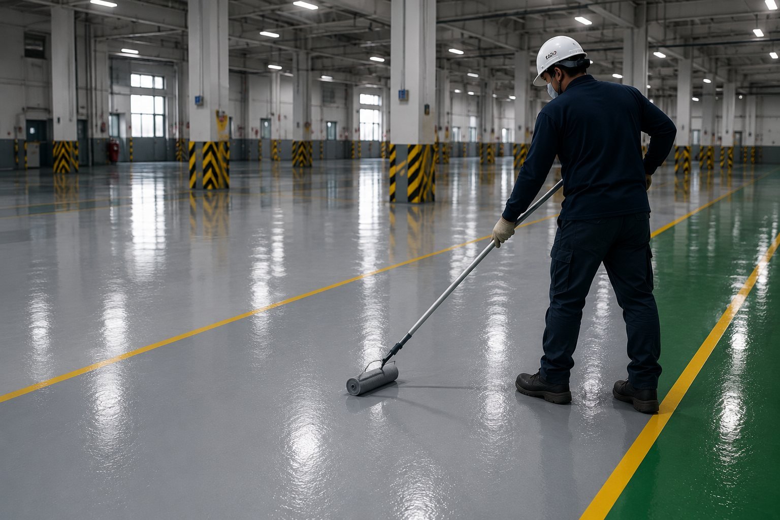 Pengerjaan floor coating
